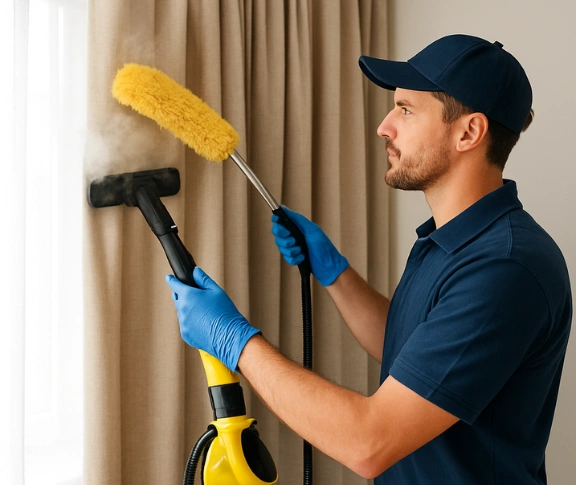 Trusted curtain steam cleaning technician Matty Curtain Cleaning mitchell-park-vic QLD
