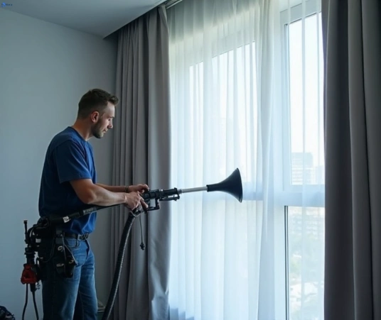Professional curtain steam cleaning process equipment Matty Curtain Cleaning mitchell-park-vic